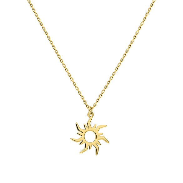 Wholesale Jewelry 925 Sterling Silver Light Gold Electroplated Sunflower Small Animal Oshaped Chain Earrings Necklace For Women