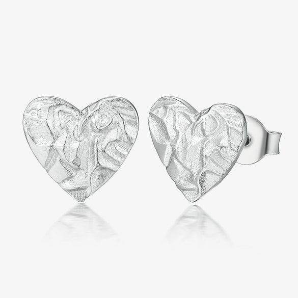 Wholesale Jewelry 925 Sterling Silver Love Heart Water Drop Bell Stud Earrings Necklace Bracelet Set Light Luxury Style Electroplated