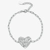 Wholesale Jewelry 925 Sterling Silver Love Heart Water Drop Bell Stud Earrings Necklace Bracelet Set Light Luxury Style Electroplated