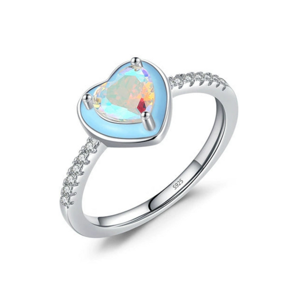 Wholesale Jewelry 925 Sterling Silver Love Water Drops Bell Pattern Inlay Zircon Women's Ring And Earrings