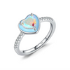 Wholesale Jewelry 925 Sterling Silver Love Water Drops Bell Pattern Inlay Zircon Women's Ring And Earrings