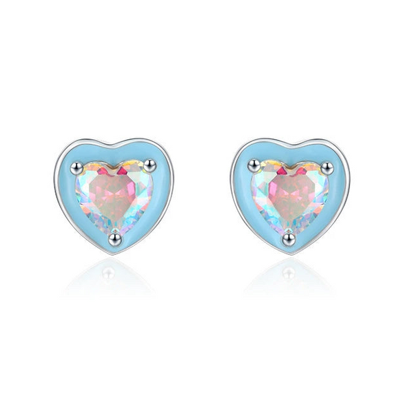 Wholesale Jewelry 925 Sterling Silver Love Water Drops Bell Pattern Inlay Zircon Women's Ring And Earrings