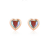 Wholesale Jewelry 925 Sterling Silver Love Zircon Heartshaped Open Ring And Bracelet Set For Women Lovely Style With Water Drops And Bell Patterns
