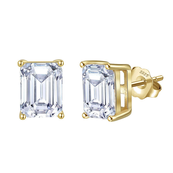 Wholesale Jewelry Sterling Silver Moissanite Geometric Style Electroplated Necklace And Earrings For Women