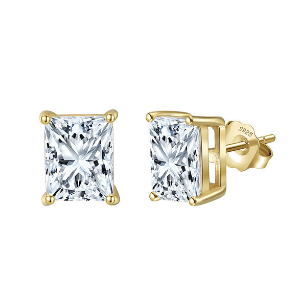 Wholesale Jewelry Sterling Silver Moissanite Geometric Style Electroplated Necklace And Earrings For Women