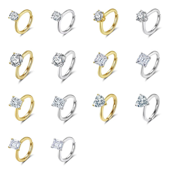 Wholesale Jewelry Sterling Silver Moissanite Geometric Style Electroplated Necklace And Earrings For Women