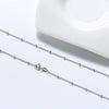 Wholesale Jewelry Sterling Silver Naked Chain Necklace With Electroplating And Letters Numbers Text Pattern