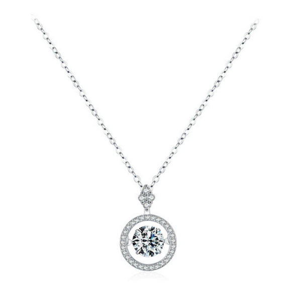 Wholesale Jewelry 925 Sterling Silver Niche Geometric Zircon Necklace Set With Precious Stones