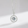 Wholesale Jewelry 925 Sterling Silver Niche Geometric Zircon Necklace Set With Precious Stones