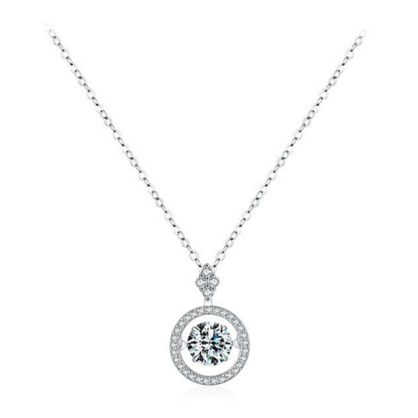 Wholesale Jewelry 925 Sterling Silver Niche Geometric Zircon Necklace Set With Precious Stones