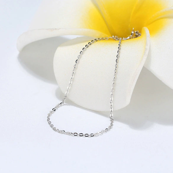 Wholesale Jewelry Sterling Silver O Chain Geometric Style Electroplated Unisex Necklace