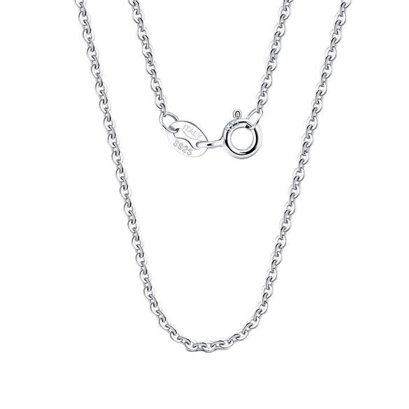 Wholesale Jewelry Sterling Silver O Chain Geometric Style Electroplated Unisex Necklace