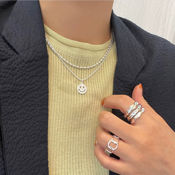 Wholesale Jewelry 925 Sterling Silver Olive Chain Necklace With Plants And Flowers Style And Electroplating Treatment