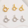 Wholesale Jewelry 925 Sterling Silver Oshaped Spring Buckle Electroplated Connection Buckle For Necklace And Bracelet
