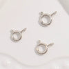 Wholesale Jewelry 925 Sterling Silver Oshaped Spring Buckle Electroplated Connection Buckle For Necklace And Bracelet