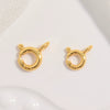 Wholesale Jewelry 925 Sterling Silver Oshaped Spring Buckle Electroplated Connection Buckle For Necklace And Bracelet