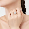 Wholesale Jewelry 925 Sterling Silver Plant Flowers Four Leaf Clover Stylish Electroplated Women's Ring Earrings Necklace