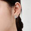 Wholesale Jewelry 925 Sterling Silver Plant Flowers Four Leaf Clover Stylish Electroplated Women's Ring Earrings Necklace