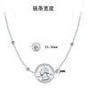 Wholesale Jewelry Sterling Silver Round Bead Clavicle Chain Cross Chain Geometric Style Electroplated