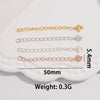 Wholesale Jewelry 925 Sterling Silver Water Drop Heartshaped Electroplated Diy Accessories Chain