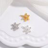Wholesale Jewelry Sterling Silver 925 Zircon Inlaid Christmas Snowflake Flower Pistil Pendant Accessories For Women