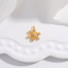 Wholesale Jewelry Sterling Silver 925 Zircon Inlaid Christmas Snowflake Flower Pistil Pendant Accessories For Women