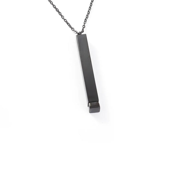 Wholesale Jewelry Streetwear U Shape Customization Laser Engraving 304 Stainless Steel 18K Gold Plated Pendant Necklace Cable Chain