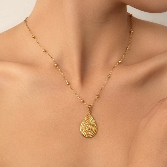 Wholesale Jewelry Suit Titanium Steel Simple Design With Love Water Drops Bell Patterns Non Fading Electroplated For Women