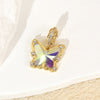 Wholesale Jewelry Sweet Animal Style Copper Electroplated Butterfly Pendant Necklace Earrings Bracelet Accessories