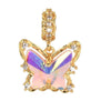 Wholesale Jewelry Sweet Animal Style Copper Electroplated Butterfly Pendant Necklace Earrings Bracelet Accessories