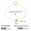 Wholesale Jewelry Sweet Bow Knot 304 Stainless Steel 18K Gold Plated Earrings Necklace