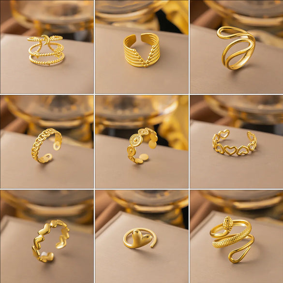 Wholesale Jewelry Sweet Bow Knot Titanium Steel Plating Rings