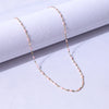 Wholesale Jewelry Sweet Color Block Titanium Steel Enamel Necklace