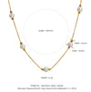 Wholesale Jewelry Sweet Commute Geometric 304 Stainless Steel Freshwater Pearl 18K Gold Plated Beaded Necklace