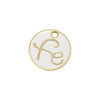 Wholesale Jewelry Sweet Geometric Copper Pendant With Dripping Oil Design