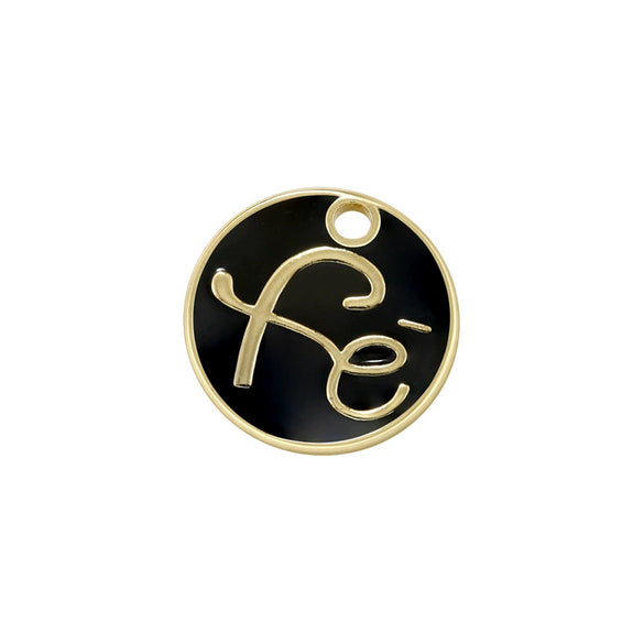 Wholesale Jewelry Sweet Geometric Copper Pendant With Dripping Oil Design