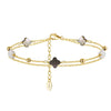 Wholesale Jewelry Sweet Geometric Style S925 Sterling Silver Chain Bracelet With Electroplating