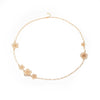 Wholesale Jewelry Sweet Hollow Flower Stainless Steel Gold Plated Necklace