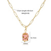 Wholesale Jewelry Sweet Style Copper Heart Shape Geometric Dripping Oil Hollow Love Bell Necklace