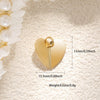 Wholesale Jewelry Sweet Style Heartshaped Copper Dripping Oil Gold Plated Pendant Necklace Handmade Accessories