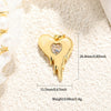 Wholesale Jewelry Sweet Style Heartshaped Copper Dripping Oil Gold Plated Pendant Necklace Handmade Accessories