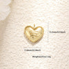 Wholesale Jewelry Sweet Style Heartshaped Copper Dripping Oil Gold Plated Pendant Necklace Handmade Accessories