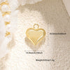 Wholesale Jewelry Sweet Style Heartshaped Copper Dripping Oil Gold Plated Pendant Necklace Handmade Accessories
