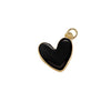 Wholesale Jewelry Sweet Style Heartshaped Copper Dripping Oil Gold Plated Pendant Necklace Handmade Accessories