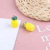 Wholesale Jewelry Sweet Style Plastic Resin Fruit Strawberry Apple Pineapple Grape Lemon Pendant Dripping Glue Handmade