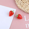 Wholesale Jewelry Sweet Style Plastic Resin Fruit Strawberry Apple Pineapple Grape Lemon Pendant Dripping Glue Handmade