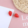 Wholesale Jewelry Sweet Style Plastic Resin Fruit Strawberry Apple Pineapple Grape Lemon Pendant Dripping Glue Handmade