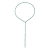 Wholesale Jewelry Tassel Y Clavicle Chain Necklace Women's Simple Multi Layer Inlaid Artificial Crystal Alloy With Geometric Pattern Electroplated
