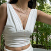 Wholesale Jewelry Tassel Y Clavicle Chain Necklace Women's Simple Multi Layer Inlaid Artificial Crystal Alloy With Geometric Pattern Electroplated