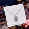 Wholesale Jewelry Titanium Steel Abacus Pendant Necklace With Mixed Gem Inlay And Geometric Design For Women